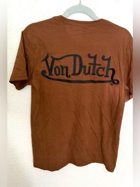 Von Dutch Embroidered Logo T Shirt Size Small Men’s